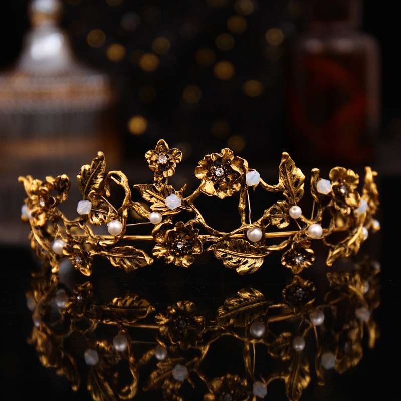 Elegant Handmade Crystal Wedding Tiara Headdress Headpieces Bride Pageant Crown